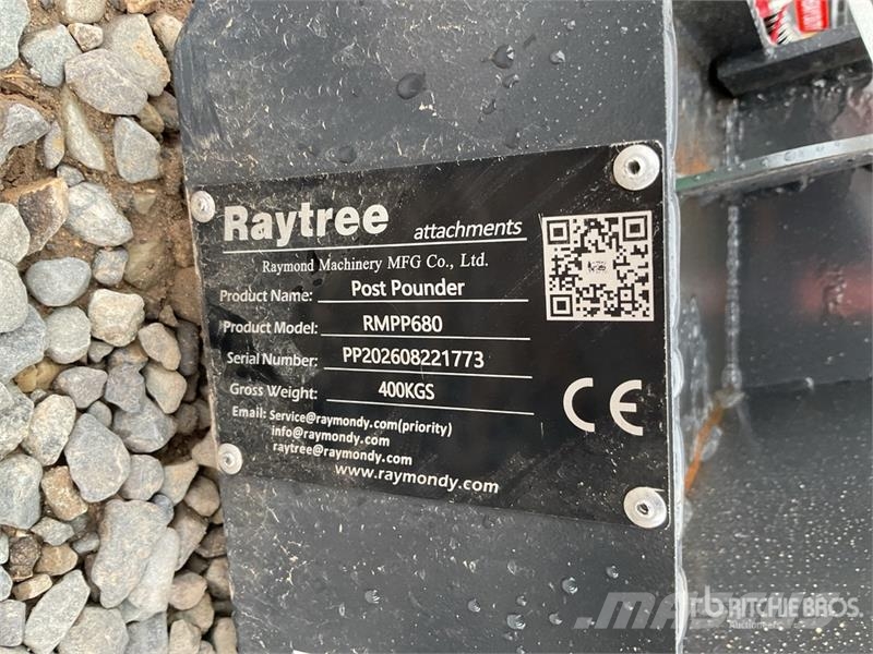 Raytree RMPP680 Skid Steer Post Driver (Unused) 围栏设备