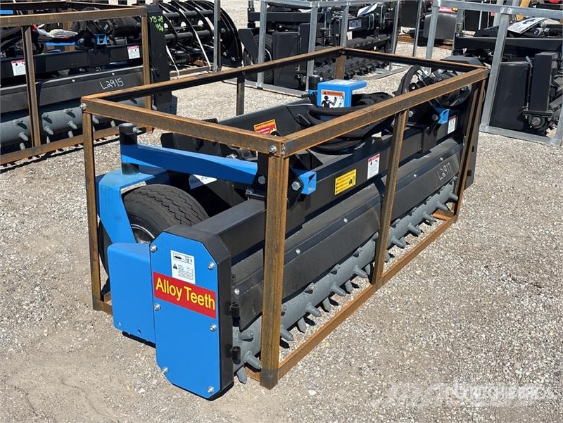  Raytree RMSC78 78 in Skid Steer Power Rake (Unused مكابس وميبسات التبن
