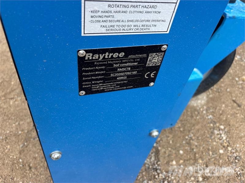  Raytree RMSC78 78 in Skid Steer Power Rake (Unused Raker og høyvendere