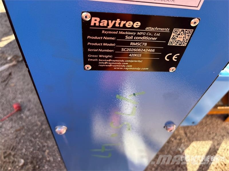 Raytree RMSC78 78 in Skid Steer Power Rake (Unused Ancinhos e espalhadores de feno