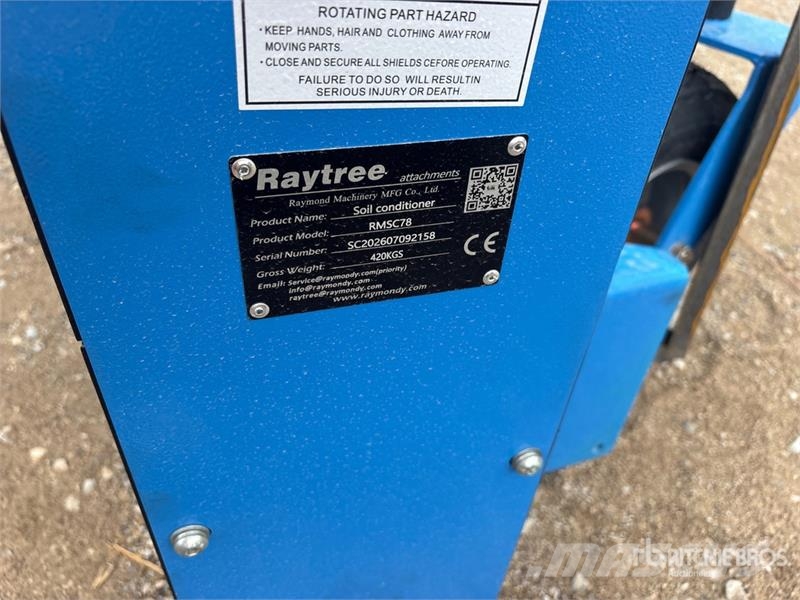  Raytree RMSC78 78 in Skid Steer Power Rake (Unused Raker og høyvendere