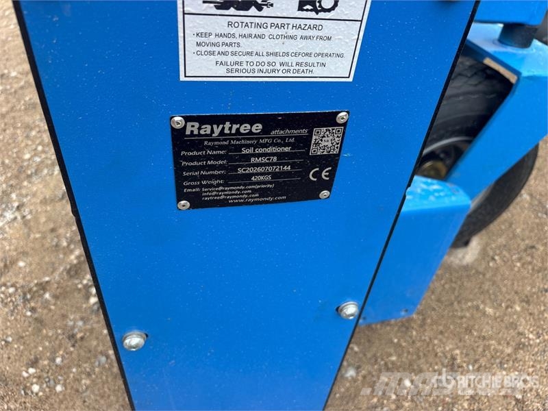  Raytree RMSC78 78 in Skid Steer Power Rake (Unused Raker og høyvendere