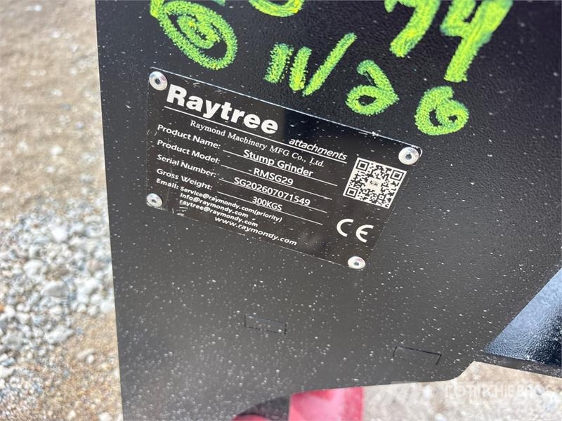 Raytree RMSG29 Skid Steer Stump Grinder (Unused) Power harrows and rototillers