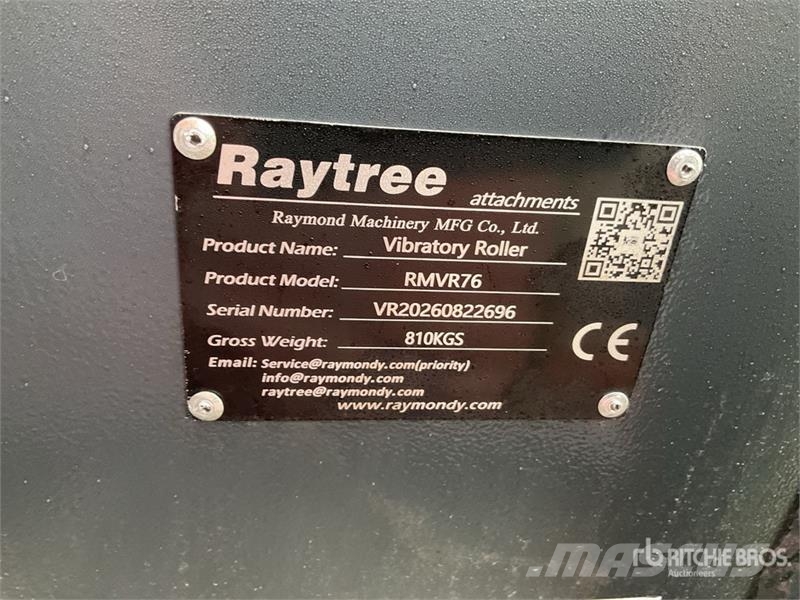 Raytree RMVR76 76 in Skid Steer Vibratory Roller ( Road Rollers