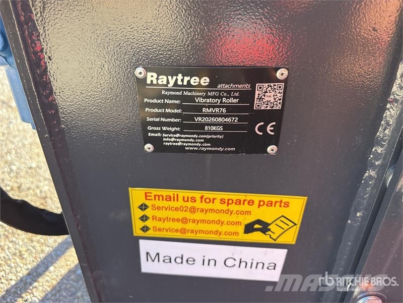 Raytree RMVR76 76 in Skid Steer Vibratory Roller ( Tavaluguri