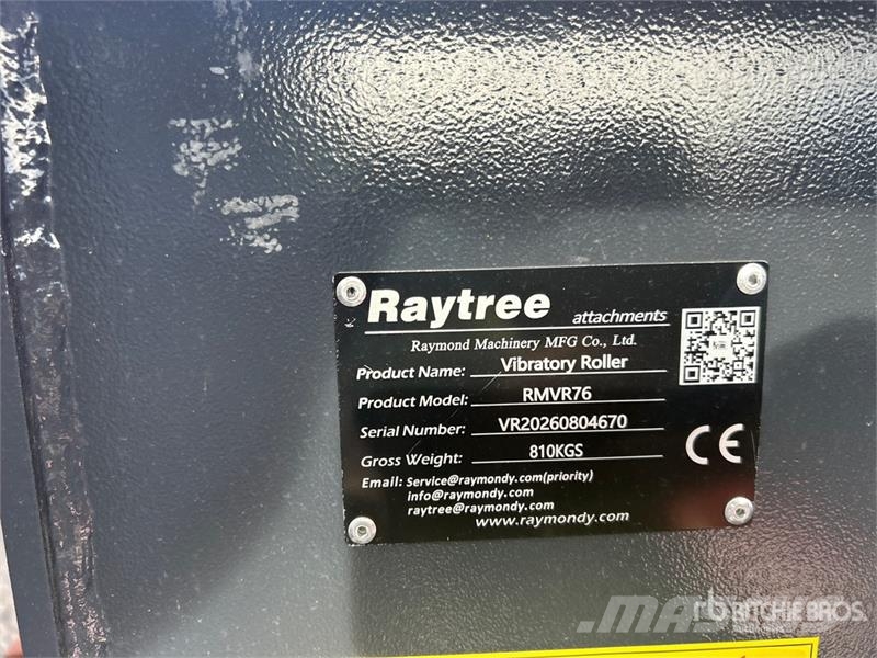 Raytree RMVR76 76 in Skid Steer Vibratory Roller ( Tromler