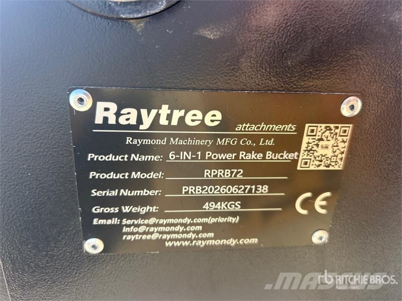 Raytree RPRB72 72 in Multi-Purpose Skid Steer Buck Kašike / Korpe