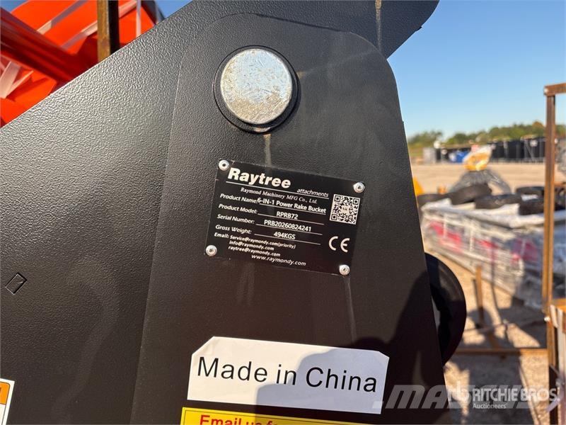  Raytree RPRB72 72 in Power Rake Skid Steer Bucket  Ковши