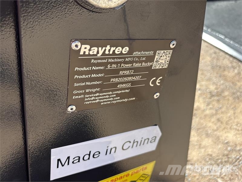  Raytree RPRB72 72 in Power Rake Skid Steer Bucket  Kašike / Korpe