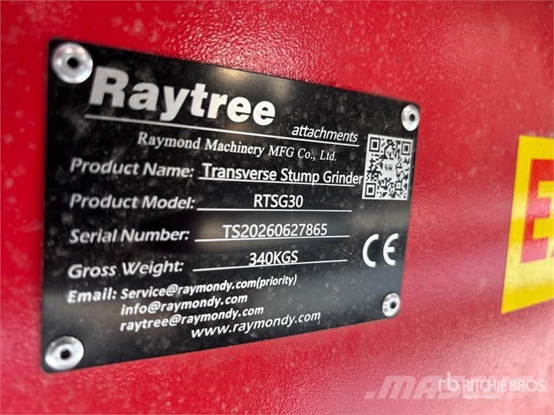 Raytree RTSG30 31 in Transverse Skid Steer Stump G Üniversal ekim makinasi
