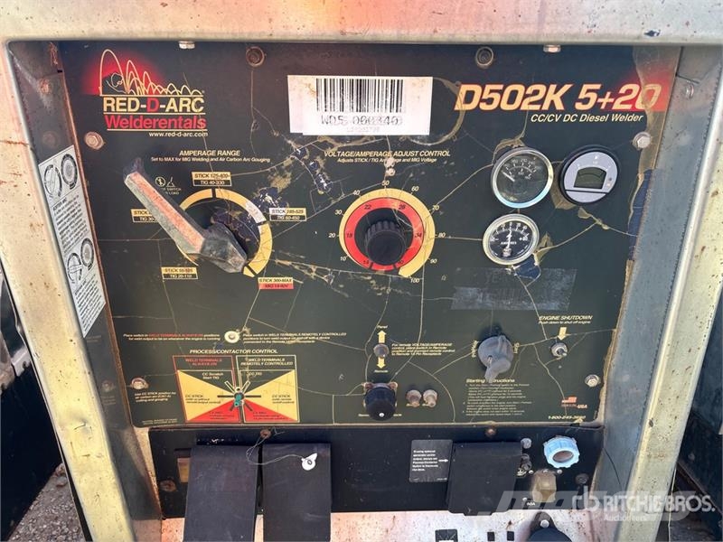 Red-D-Arc D502K 5+20 Skid-Mounted Multi-Process En Welding Equipment