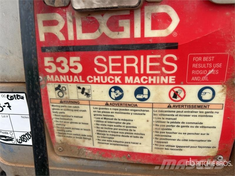  Ridgid 535 Oprema za cjevovode