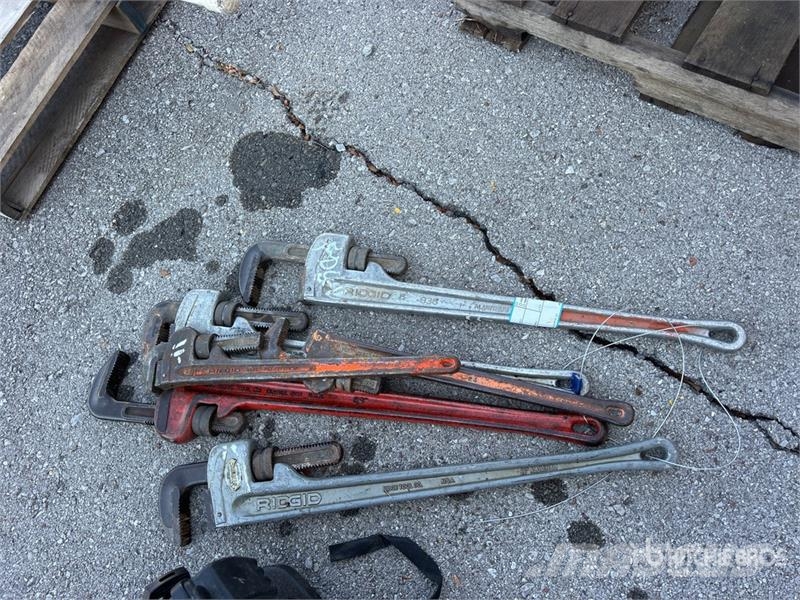 Ridgid of Ridgid quantity of 3, 3" pipe wrenches 3 Otros componentes