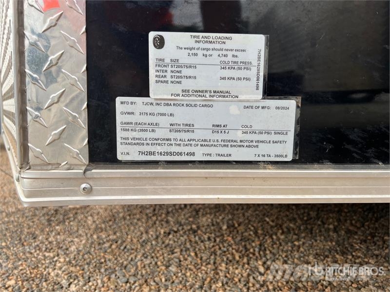 Rock Solid C7 x 16 16 ft T/A Enclosed Trailer Prikolice zabojniki