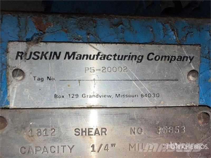 Ruskin 1812 Press Brake Будтехніка - Інші