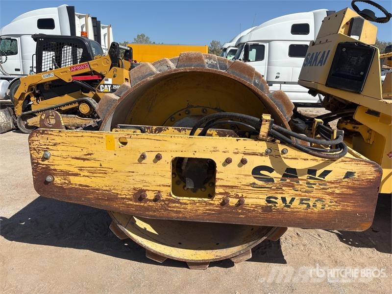 Sakai SV505 Padfoot Drum Compactor Single drum rollers