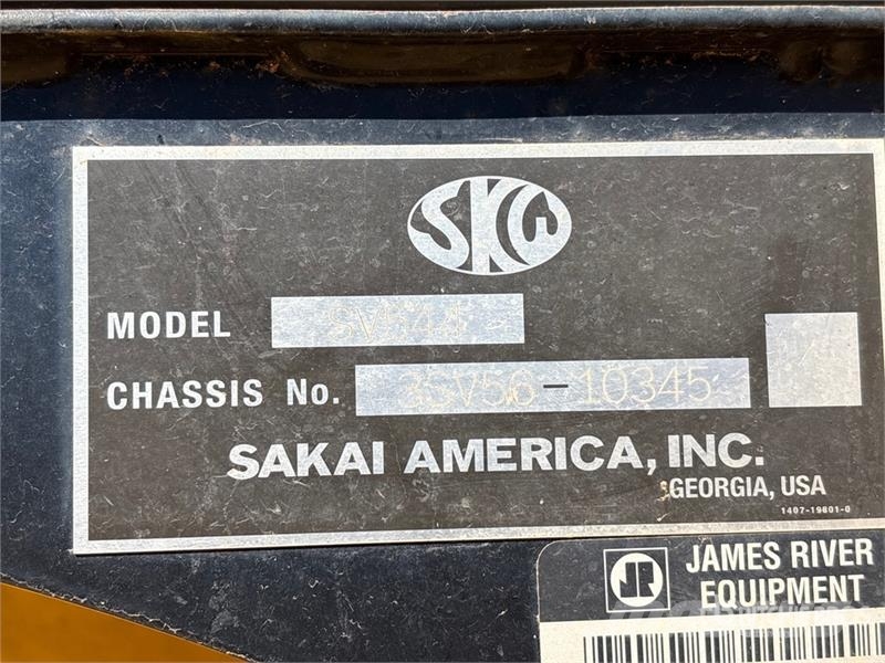 Sakai SV544D Smooth Drum Compactor Enkelt tromle