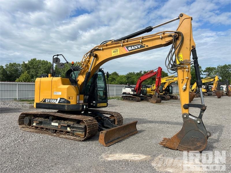 Sany SY155U Tracked Excavator Escavatori cingolati