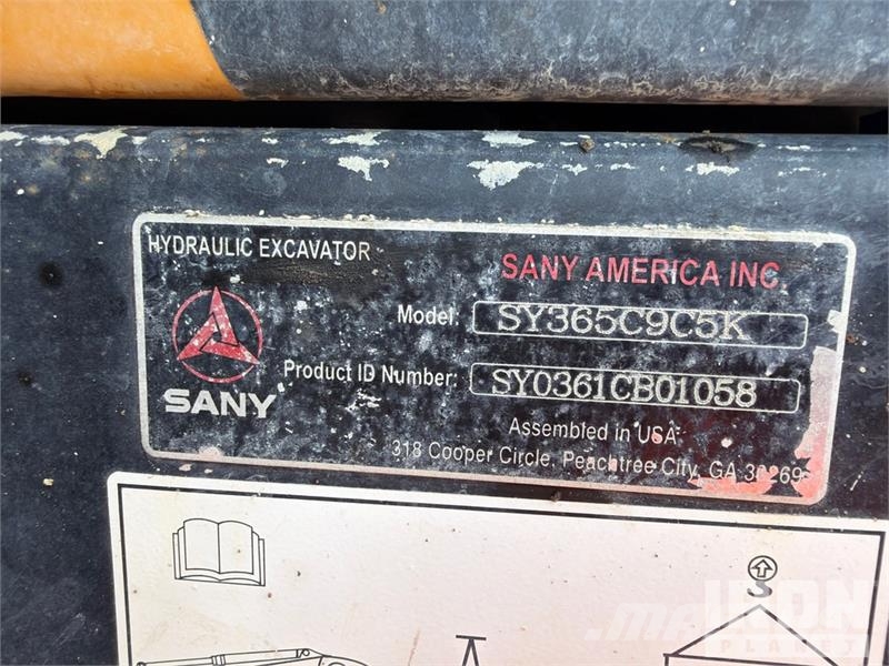 Sany SY365C LC Tracked Excavator Bageri guseničari