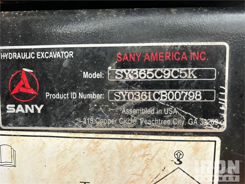 Sany SY365C LC Tracked Excavator Raupenbagger