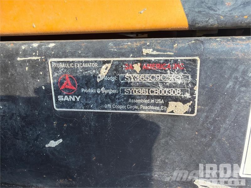 Sany SY365C LC Tracked Excavator Kāpurķēžu ekskavatori