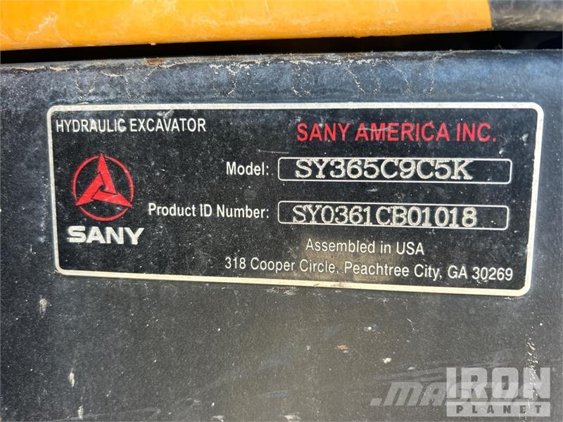 Sany SY365C9C5K Tracked Excavator Raupenbagger