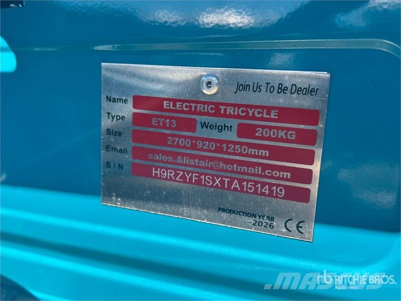  SDGRAND ET13-BLUE 3 TT E-Trike Mini Scooter (Unuse Квадроциклы