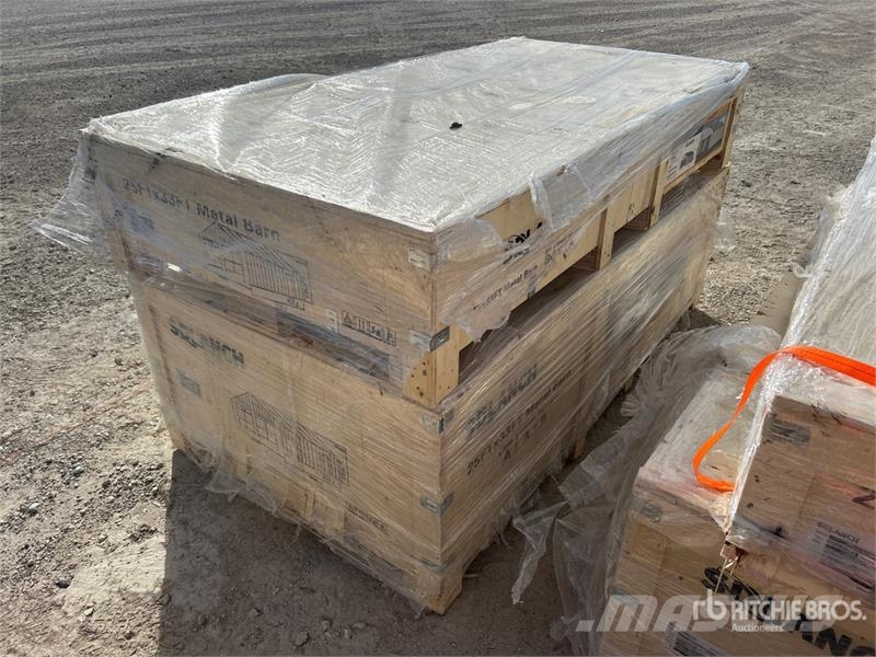  SDL2533DGMS 25 ft x 33 ft Double Garage Metal Shed Stålrammer