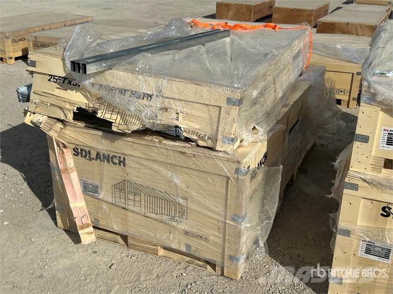  SDL2533DGMS 25 ft x 33 ft Double Garage Metal Shed Stålrammer