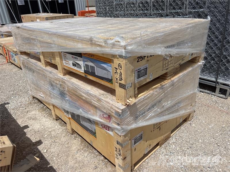  SDL2533DGMS 25 ft x 33 ft Double Garage Metal Stor المباني الإطار الصلب