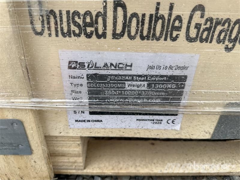 SDL2533DGMS Double Garage Metal Shed (Unused) Acélszerkezetes épületek