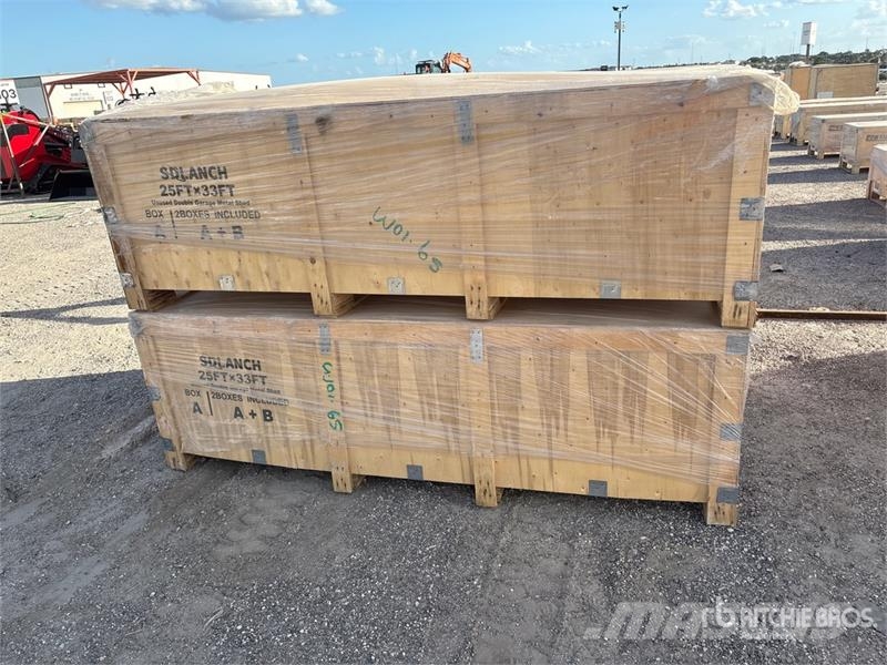  SDL2533DGMS Double Garage Metal Shed (Unused) Steel frame buildings