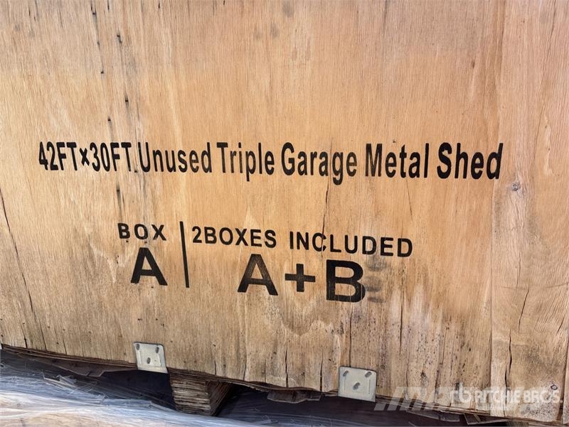 SDL4230TGMS 42 ft x 30 ft Triple Garage Metal Shed 鋼架建築