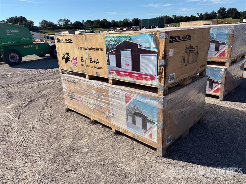  SDL4230TGMS Triple Garage Metal Shed (Unused) Stålrammmer