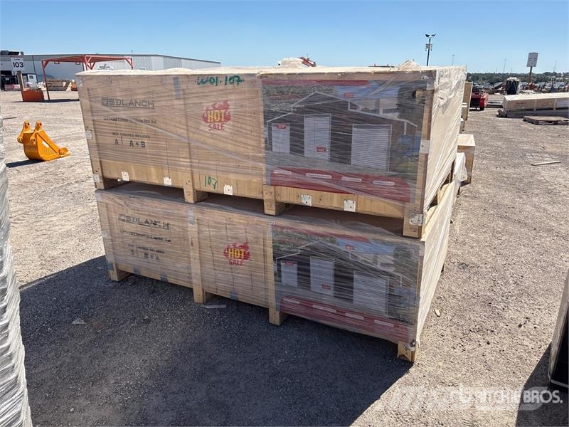SDL4230TGMS Triple Garage Metal Shed (Unused) Edificación de acero
