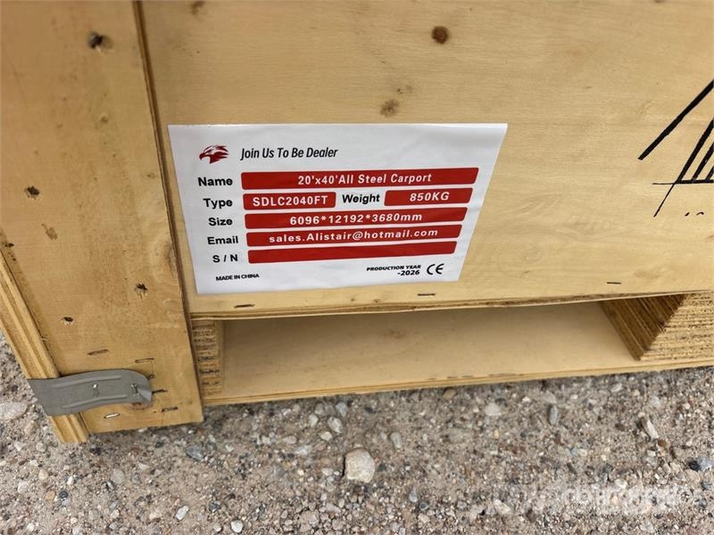 SDLANCH SDLC2040FT 20 ft x 40 ft Carport (Unused) 鋼架建築