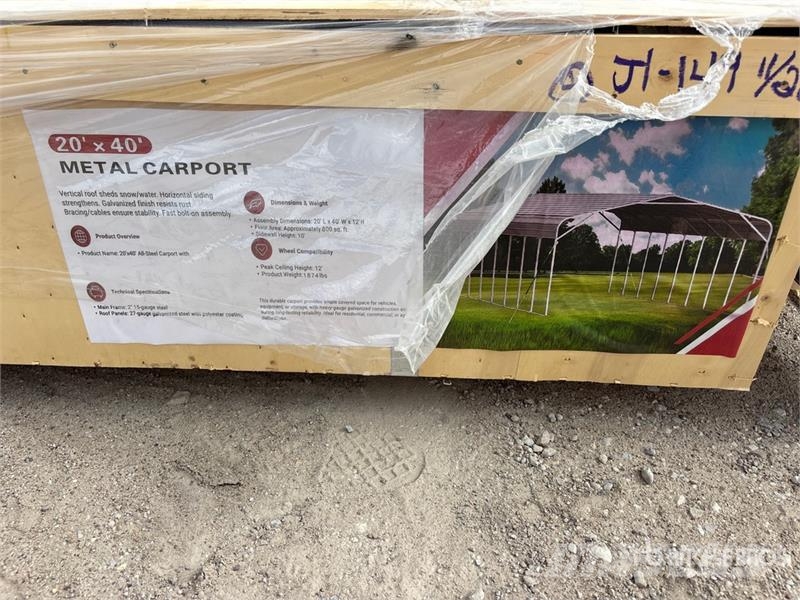 SDLANCH SDLC2040FT 20 ft x 40 ft Carport (Unused) 鋼架建築