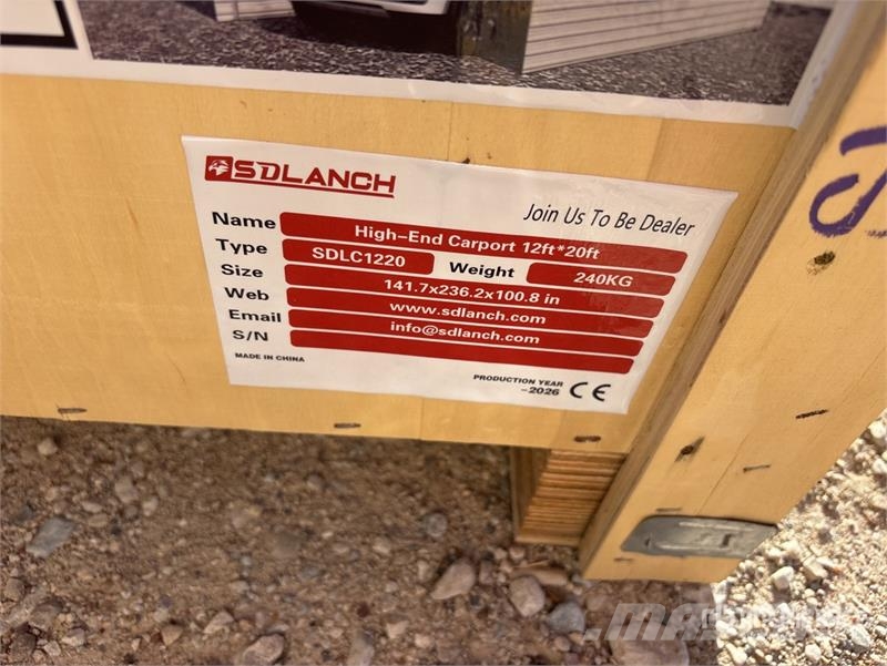  SDLC1220 12 ft x 20 ft Carport (Unused) Teraskonstruktsiooniga ehitised