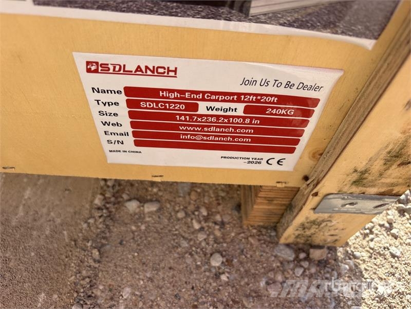 SDLC1220 12 ft x 20 ft Carport (Unused) Teraskonstruktsiooniga ehitised