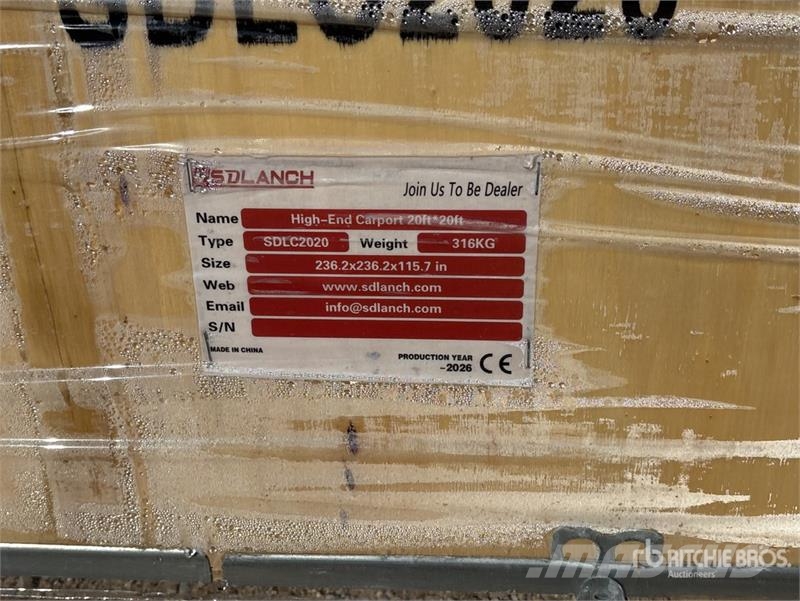  SDLC2020 20 ft x 20 ft Carport (Unused) Steel frame buildings