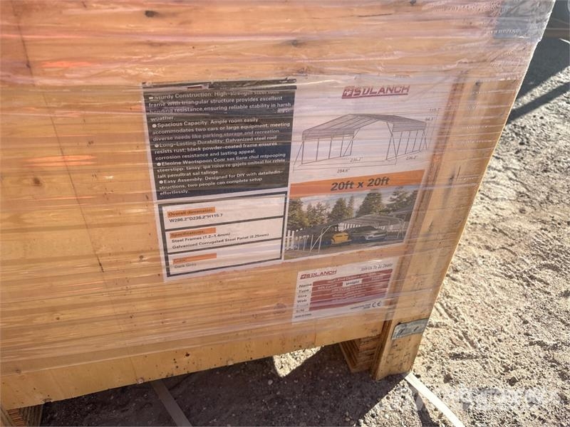 SDLC2020 20 ft x 20 ft Carport (Unused) Edificación de acero