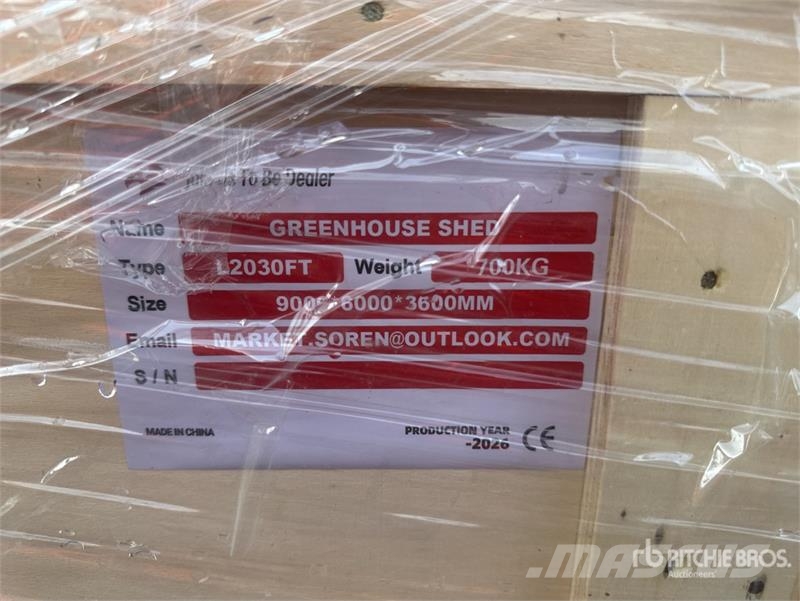 SDLC2030FT 20 ft x 30 ft Enclosed Carport (Unused) Konstrukcje stalowe