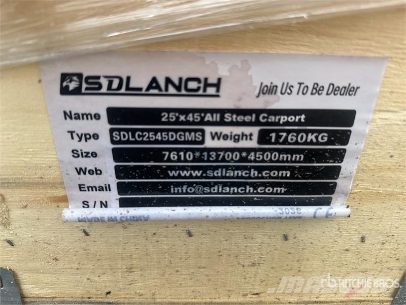 SDLC2545DGMS Double Garage Metal Shed (Unused) Acélszerkezetes épületek
