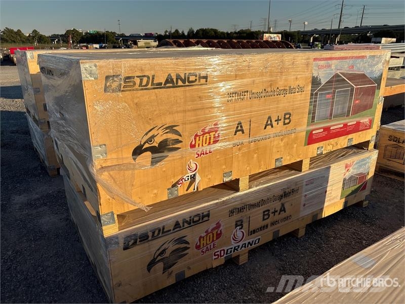  SDLC2545DGMS Double Garage Metal Shed (Unused) Konstrukcje stalowe