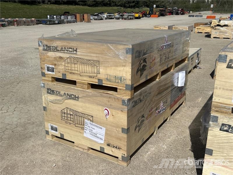SDLC2545DGMS Double Garage Metal Shed (Unused) Edificación de acero