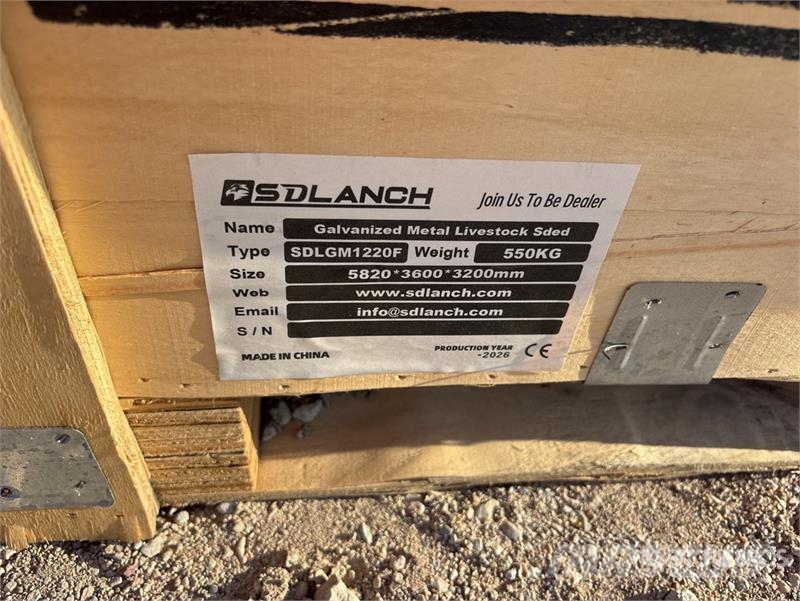  SDLGM1220F 12 ft x 20 ft Galvanized Metal Livestoc ماكينات وملحقات مواش أخرى