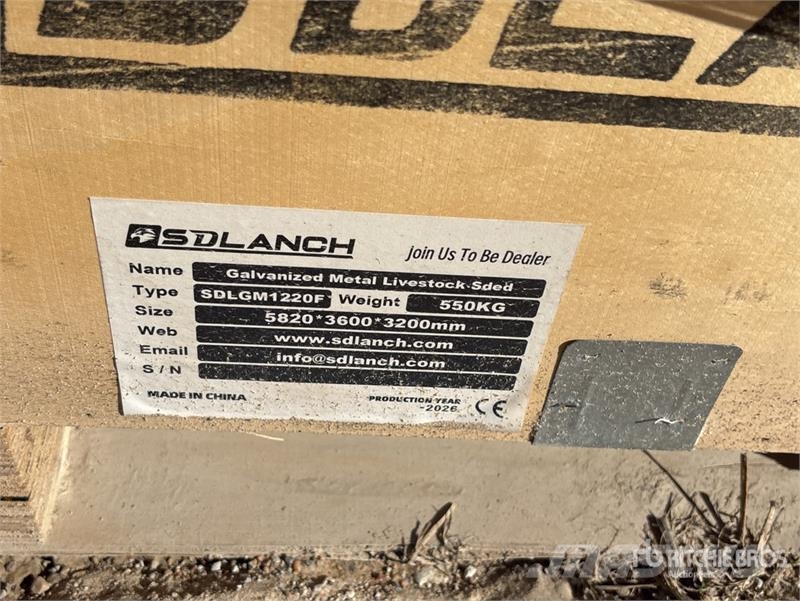 SDLGM1220F 12 ft x 20 ft Galvanized Metal Livestoc Outra maquinaria e acessórios para gado