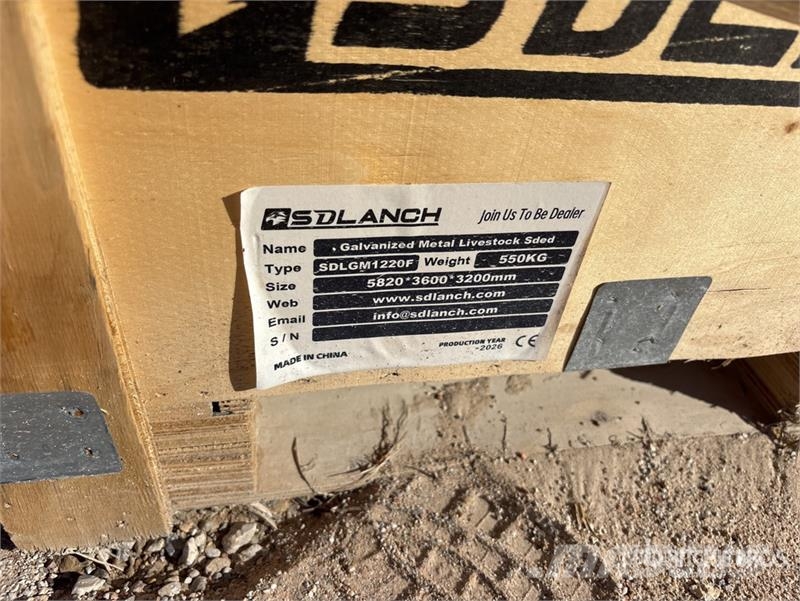 SDLGM1220F 12 ft x 20 ft Galvanized Metal Livestoc Outra maquinaria e acessórios para gado