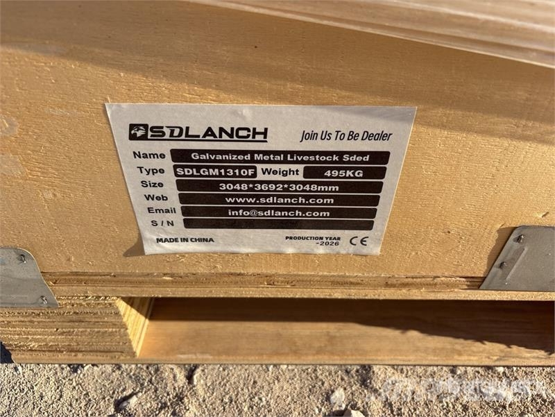  SDLGM1310F 13 ft x 10 ft Galvanized Metal Livestoc ماكينات وملحقات مواش أخرى