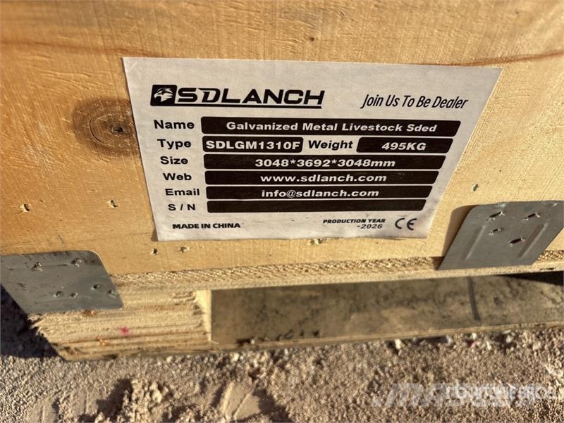  SDLGM1310F 13 ft x 10 ft Galvanized Metal Livestoc ماكينات وملحقات مواش أخرى